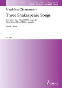 Zimmermann, M: Three Shakespeare Songs
