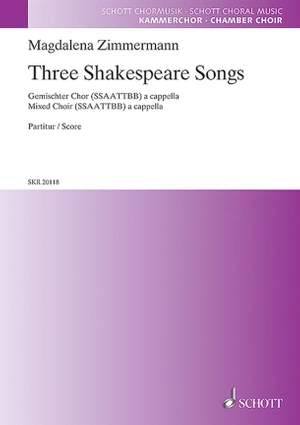 Zimmermann, M: Three Shakespeare Songs