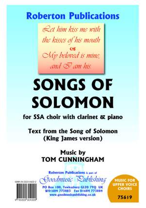 Tom Cunningham: Songs Of Solomon