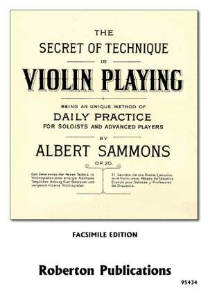 Sammons: The Secret of Technique in Violin Playing