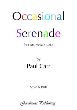 Paul Carr: Occasional Serenade (Fl/Vla/Vc)