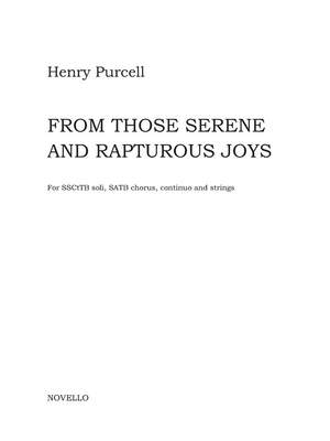Henry Purcell: From Those Serene And Rapturous Joys