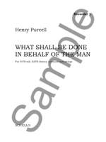 Henry Purcell: What Shall Be Done In Behalf Of The Man Product Image