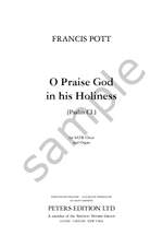 Pott, Francis: O Praise God in his Holiness (Psalm CL) Product Image