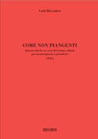 Carlo Boccadoro: Come non piangenti