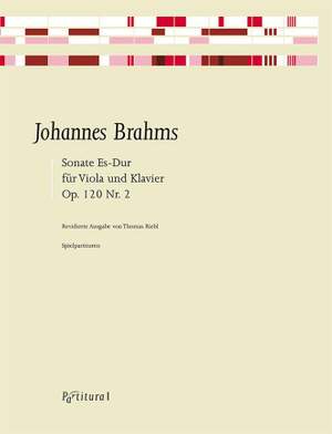 Johannes Brahms: Sonata E Flat Major, Op. 120,2 For Viola and Piano