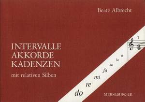 Beate Albrecht: Intervalle, Akkorde, Kadenzen Mit Relativen Silben