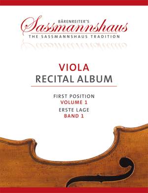 Sassmannshaus Viola Recital Album, Volume 1
