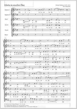 Weelkes, Thomas: Gloria in excelsis Deo