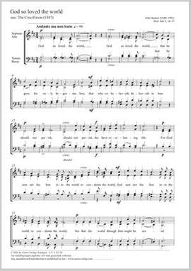 Stainer, John: God so loved the world