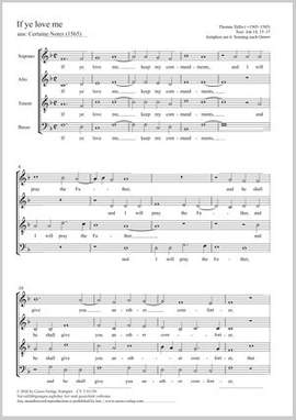 Tallis, Thomas: If ye love me