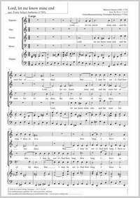 Greene, Maurice: Lord, let me know mine end