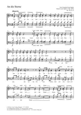 Spohr, Louis: An die Sterne op. 120, Nr.4