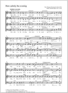 Elgar, Edward: How calmly the evening