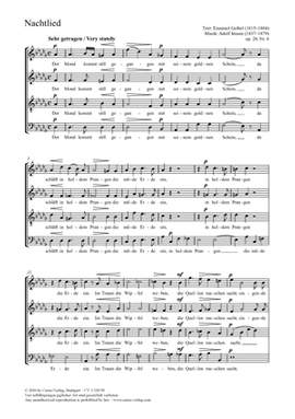 Jensen, Adolf: Nachtlied Opus 28,8