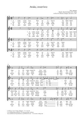 Dowland, John: Awake, sweet love