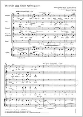 Wesley, Samuel Sebastian: Thou wilt keep him in perfect peace