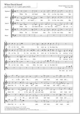 Tomkins, Thomas: When David heard