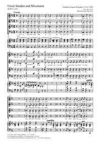 Homilius, Gottfried August: Unsre Sünden und Missetaten HoWV I.2/22