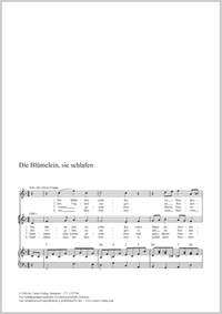 Zuccalmaglio, Anton Wilhelm: Die Blümelein, sie schlafen