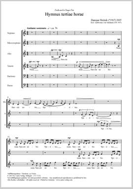 Mocnik, Damijan: Hymnus tertiae horae