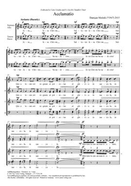Mocnik, Damijan: Acclamatio