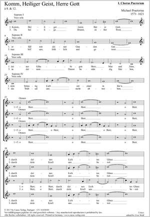 Praetorius, Michael: Komm, heiliger Geist, Herre Gott