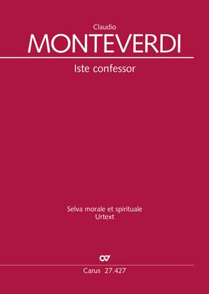Monteverdi, Claudio: Iste confessor SV 279