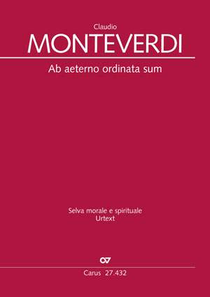 Monteverdi, Claudio: Ab aeterno ordinata sum SV 262