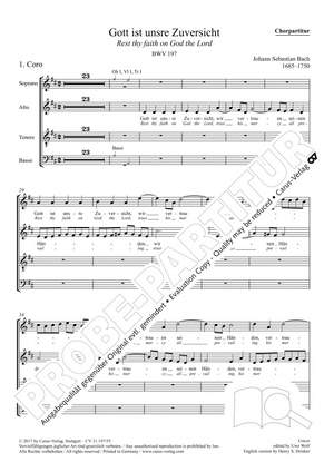 Bach, JS: Gott ist unsre Zuversicht BWV197
