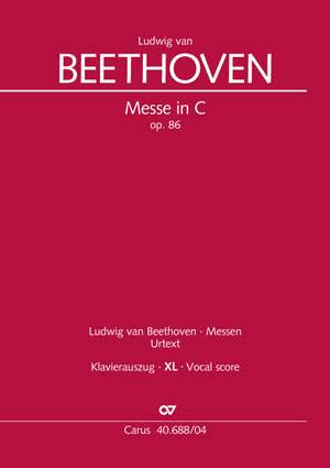 Beethoven, Ludwig van: Messe in C op. 86