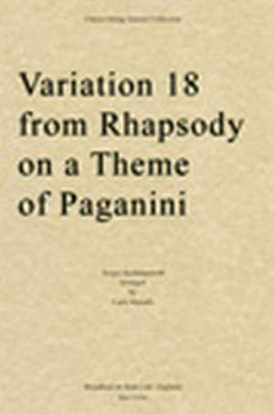 Sergei Rachmaninov: Variation 18 from Rhapsody