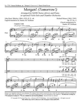 Richard Strauss: Morgen! (Tomorrow!)