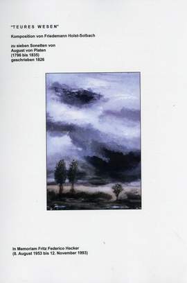 Friedemann Holst-Solbach: Teures Wesen