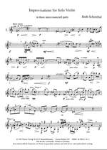 Ruth E. Schonthal: Improvisations In 3 Interconnected Sections Product Image