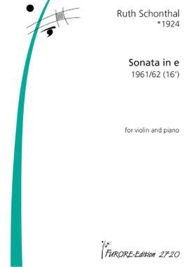 Ruth E. Schonthal: Sonata In E