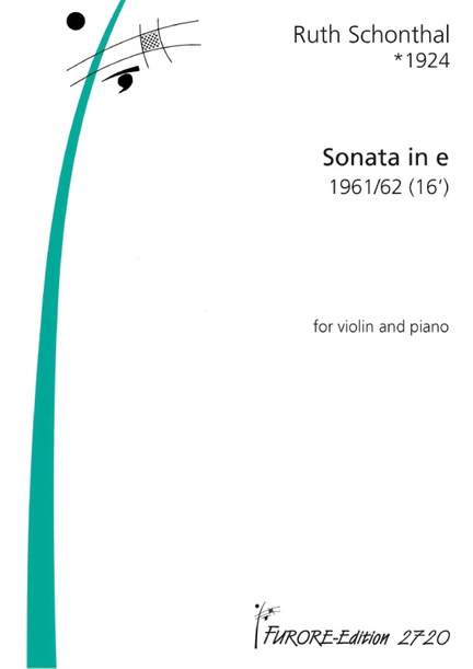 Ruth E. Schonthal: Sonata In E