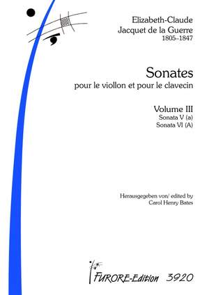 Élisabeth-Claude Jacquet de La Guerre: Sonates Nos.5+6