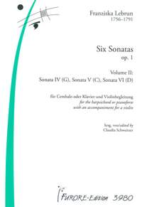 Franziska Lebrun: 6 Sonaten Op. 1 Band 2