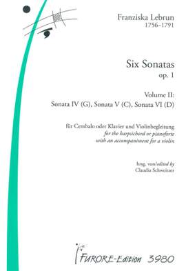Franziska Lebrun: 6 Sonaten Op. 1 Band 2
