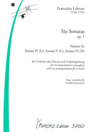 Franziska Lebrun: 6 Sonaten Op. 1 Band 2