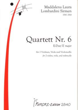 Maddalena Laura Lombardini Sirmen: Quartett E-Dur Nr. 6