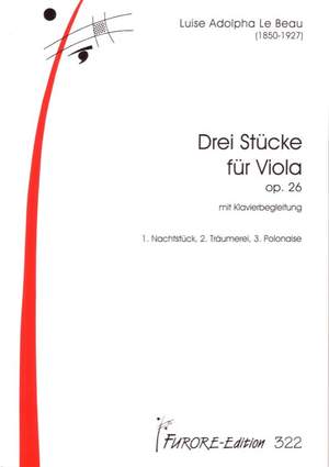 Louise Adolpha le Beau: 3 Stücke Op. 26