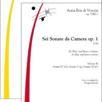 Anna Bon di Venezia: Sonaten Op. 1