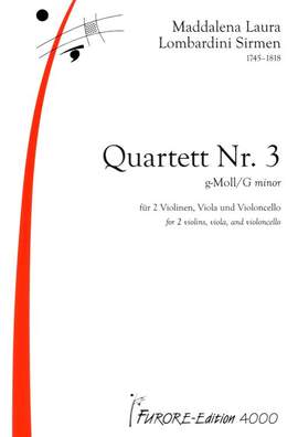 Maddalena Laura Lombardini Sirmen: Quartett G-Moll Nr. 3