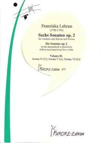 Franziska Lebrun: 6 Sonaten Op. 6 Band 2
