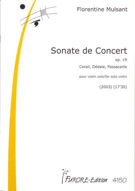 Florentine Mulsant: Sonate De Concert Opus 19
