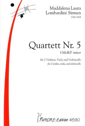Maddalena Laura Lombardini Sirmen: Quartett F-Moll Nr. 5
