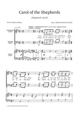 Hewitt Jones, Thomas: Carol of the Shepherds