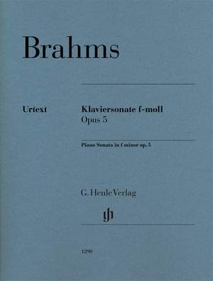 Brahms, J: Piano Sonata in F minor, op. 5